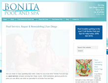 Tablet Screenshot of bonitapoolandspa.com